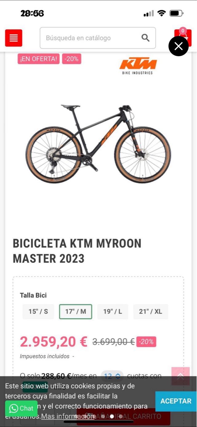 KTM Myroon Master Carbono