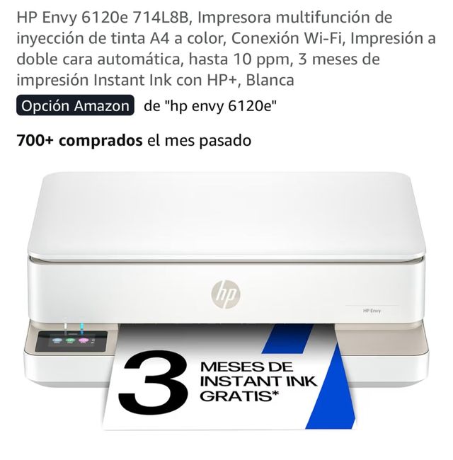 Impresora HP Envy 6120e Multifunción
