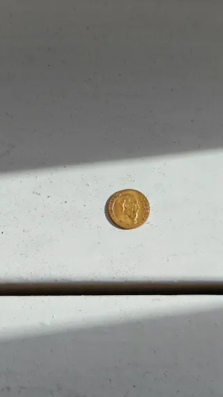 Moneda rara conmemorativa Oro Mexicana Maximiliano