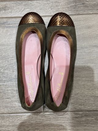 Bailarinas Pretty Ballerinas Marrón y Dorado