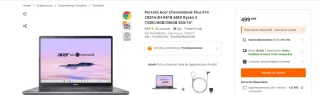 Portátil Acer Chromebook Plus 514