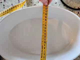 Pirofila in ceramica bianca