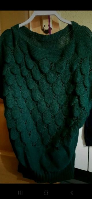 Jersey de punto verde oliva