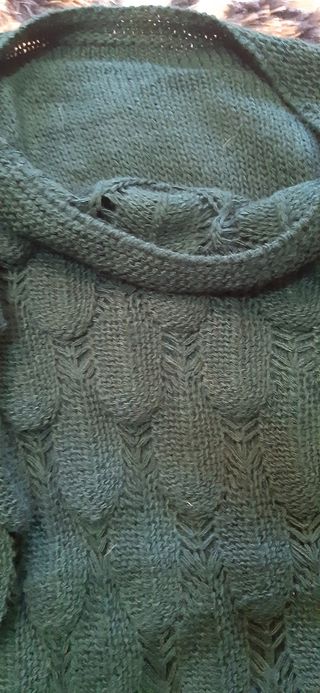 Jersey de punto verde oliva