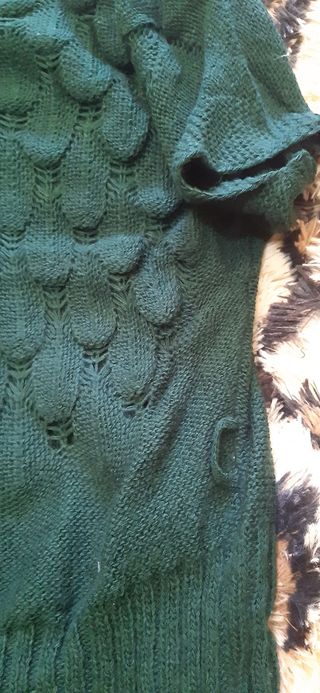 Jersey de punto verde oliva