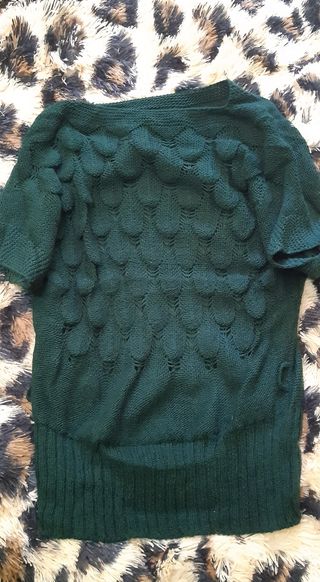 Jersey de punto verde oliva