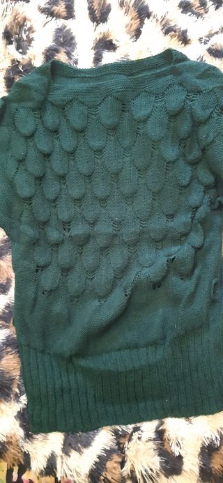 Jersey de punto verde oliva