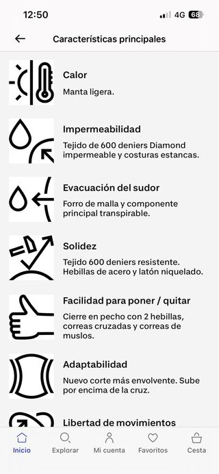 Manta caballo impermeable