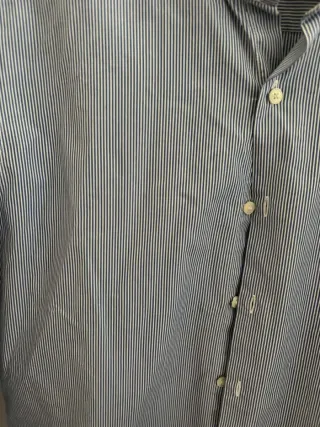 Camisa Mango Slim Fit Rayas Azul Talla M