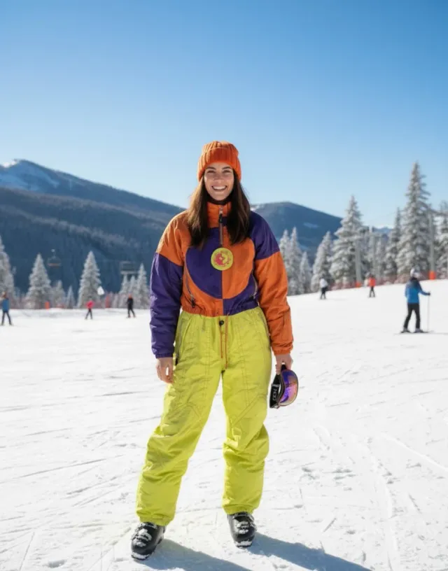 Fire + Ice Bogner Mono Esquí Vintage 90s