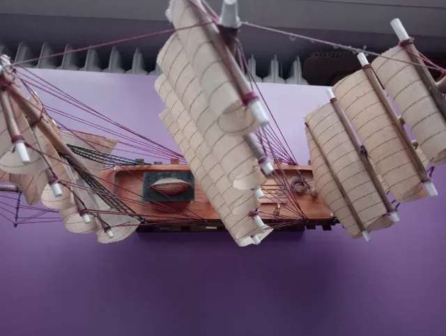 Maqueta Fragata de Madera