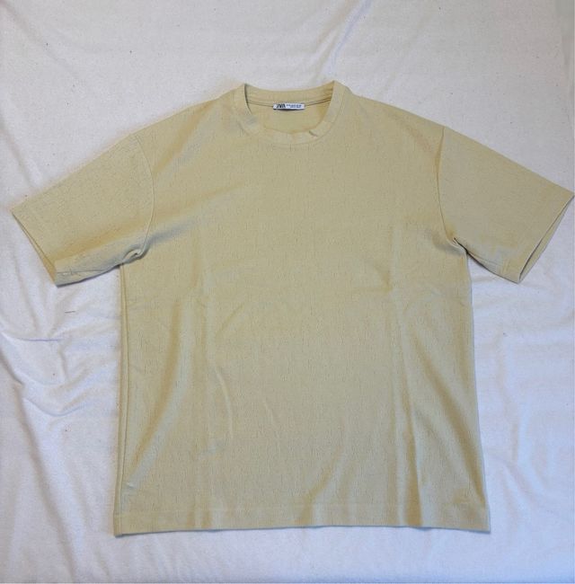 Maglietta Zara Uomo Gialla