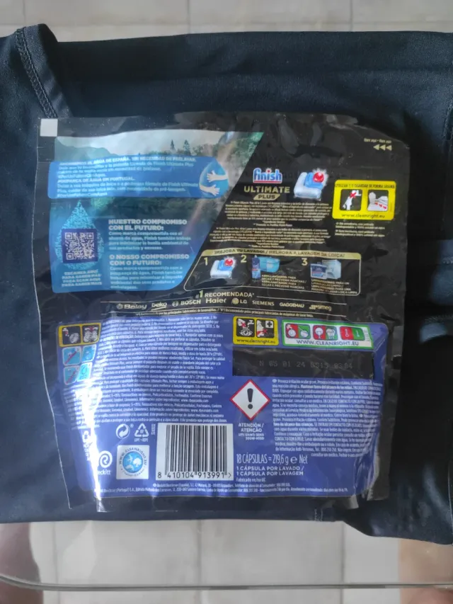 Finish Ultimate Plus 18 Pastillas Lavavajillas