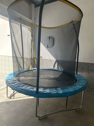 Cama elástica 2,50m con red de seguridad