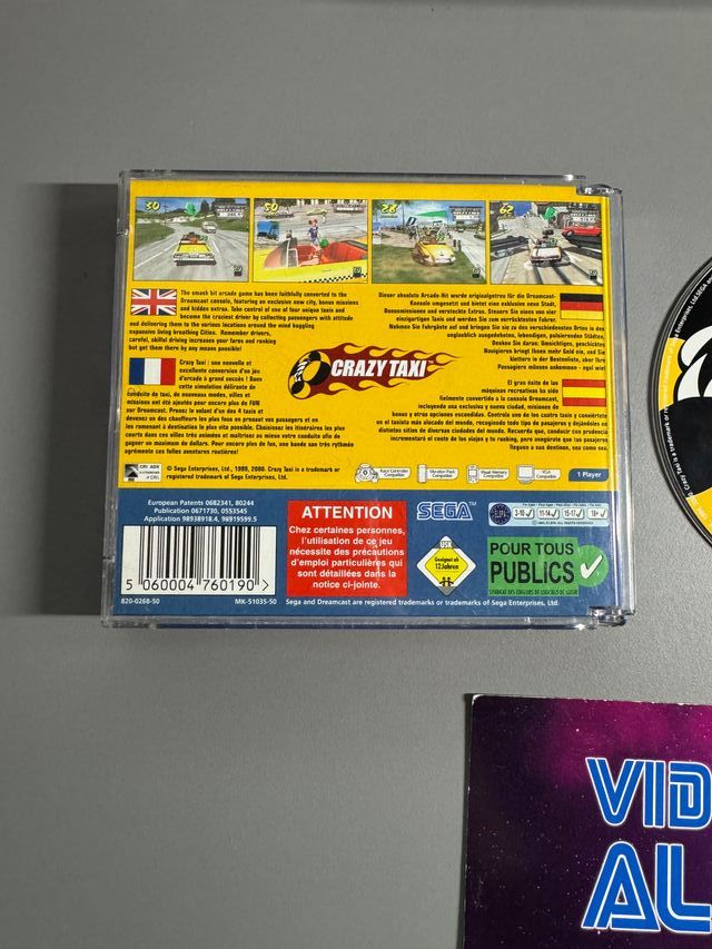 Crazy Taxi + Sonic Adventure - Sega Dreamcast PAL