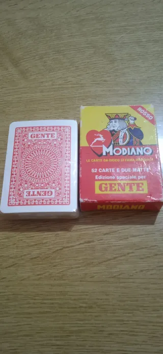 Carte da gioco Modiano Gente Rosso