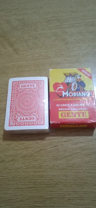 Carte da gioco Modiano Gente Rosso