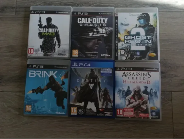 Lote 6 Giochi PS3: Call of Duty, Brink, Destiny, A
