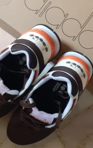 Diadora N92 Scarpe Marrone Arancione