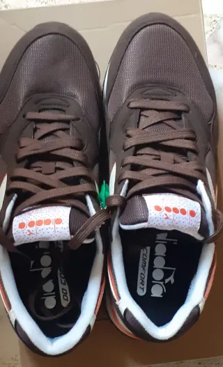 Diadora N92 Scarpe Marrone Arancione