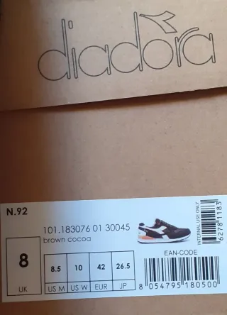 Diadora N92 Scarpe Marrone Arancione