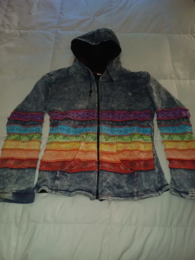 Sudadera abrigada con capucha y cremallera