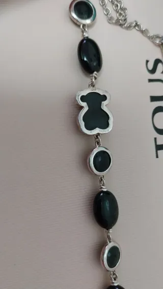 Collar Tous Ónix Negro y Plata.