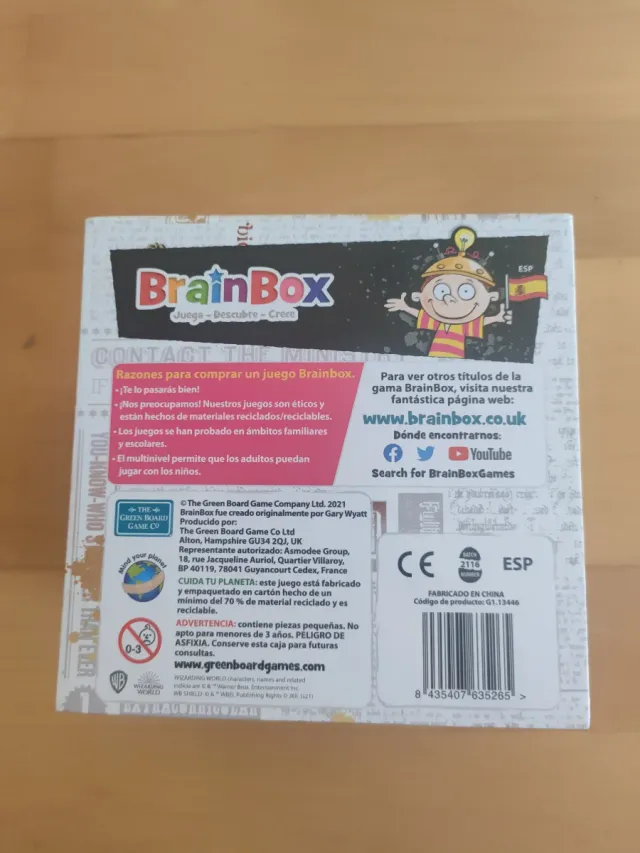 Juego BrainBox Harry Potter