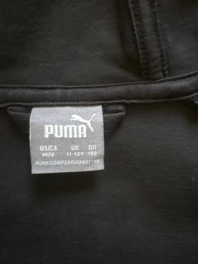 Sudadera Puma cremallera 11-12 años