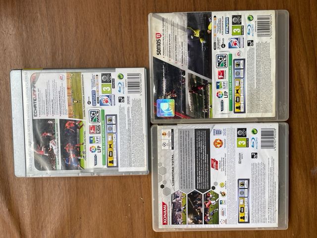 Lote 4 Juegos PS3: FIFA 10, 11 y PES 2011 y skylan