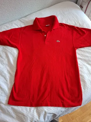 Polo Lacoste Rojo Joven