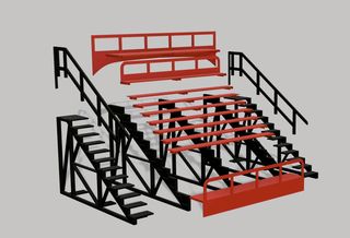 Gradas 1:32 para maquetas/ decoración/ Scalextric