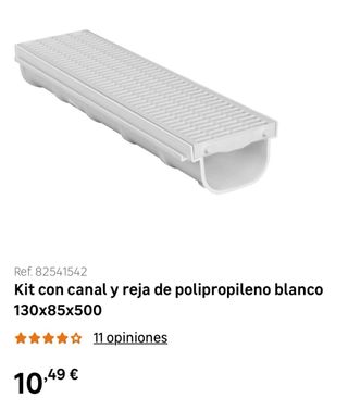 4 Canaletas Polipropileno