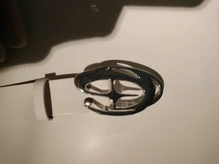 Cinturón Corteiz Blanco Hebilla Plateada