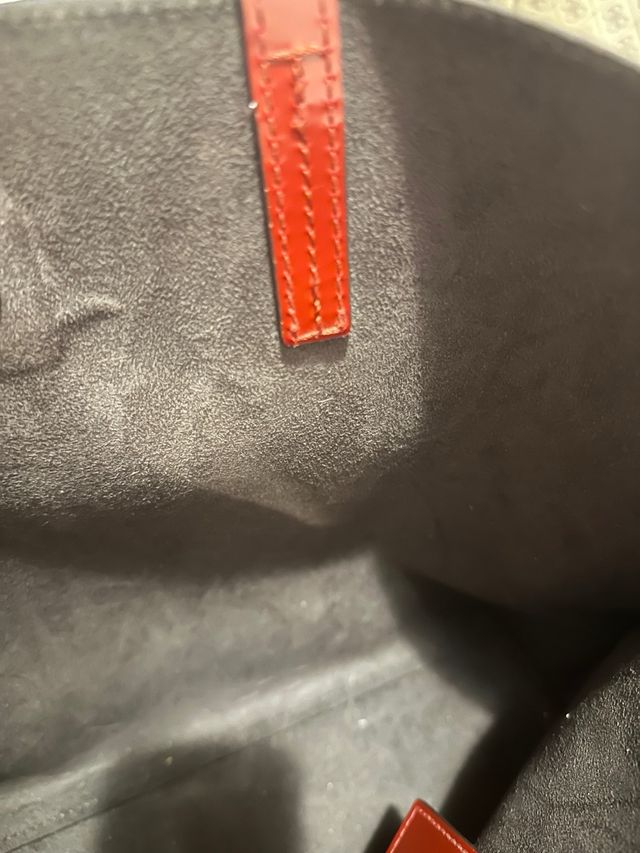 Bolso Bimba y Lola Rojo Charol Dorado