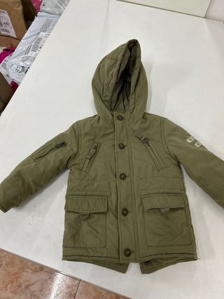 Abrigo niño verde talla 2 para niños de 2, 4 años