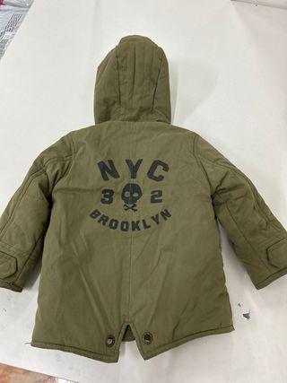 Abrigo niño verde talla 2 para niños de 2, 4 años
