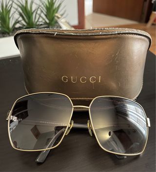 Gafas de Sol Gucci Doradas y Marrones
