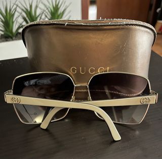 Gafas de Sol Gucci Doradas y Marrones