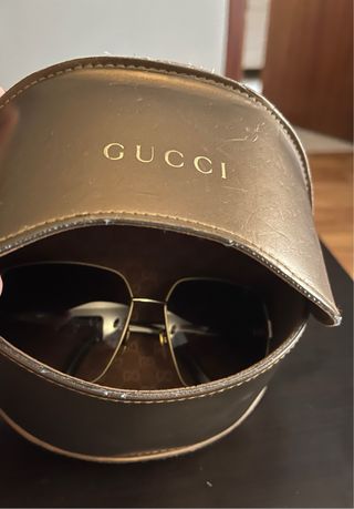 Gafas de Sol Gucci Doradas y Marrones