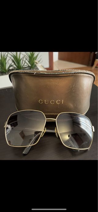 Gafas de Sol Gucci Doradas y Marrones