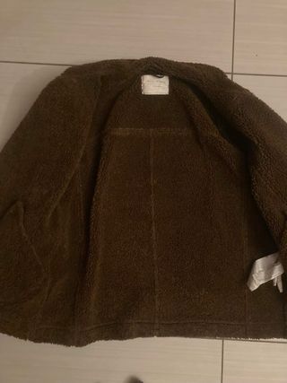 Giacca biker nera e marrone