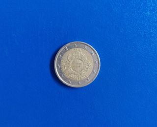 €2 10° anniversario circolazione euro 2012 Belgio