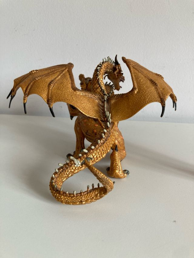 Figura dragón 2 cabezas coleccionismo