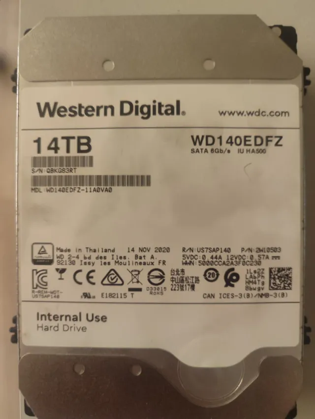 Disco Rígido WD 14TB WD140EDFZ