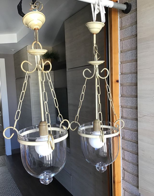 Fanales_lámparas de cristal y forja