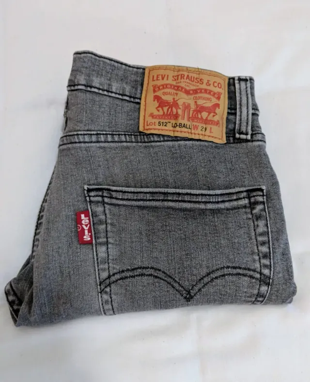 Levi's 512 Gris W29 Slim Fit Jeans