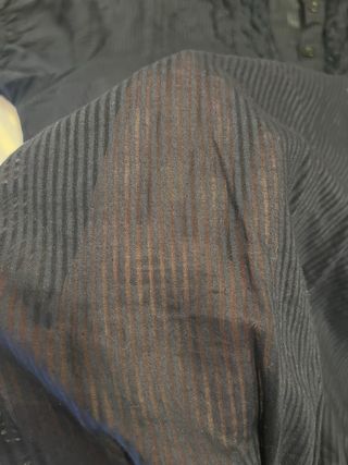 Blusa semitransparente azul marino