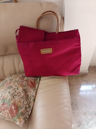 Bolso de mano Burdeos