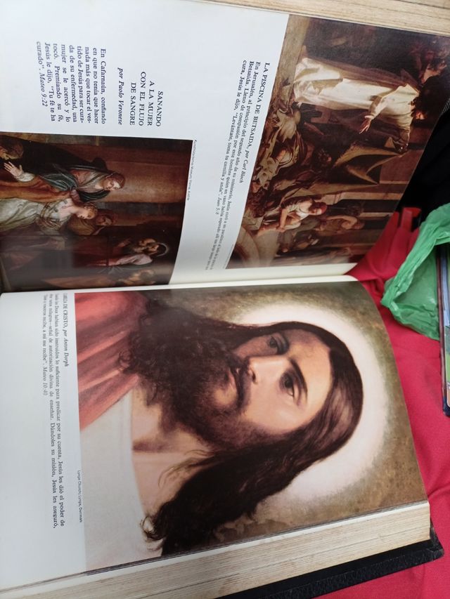 Antigua Biblia 1950 Tapa Negra Cruz Roja